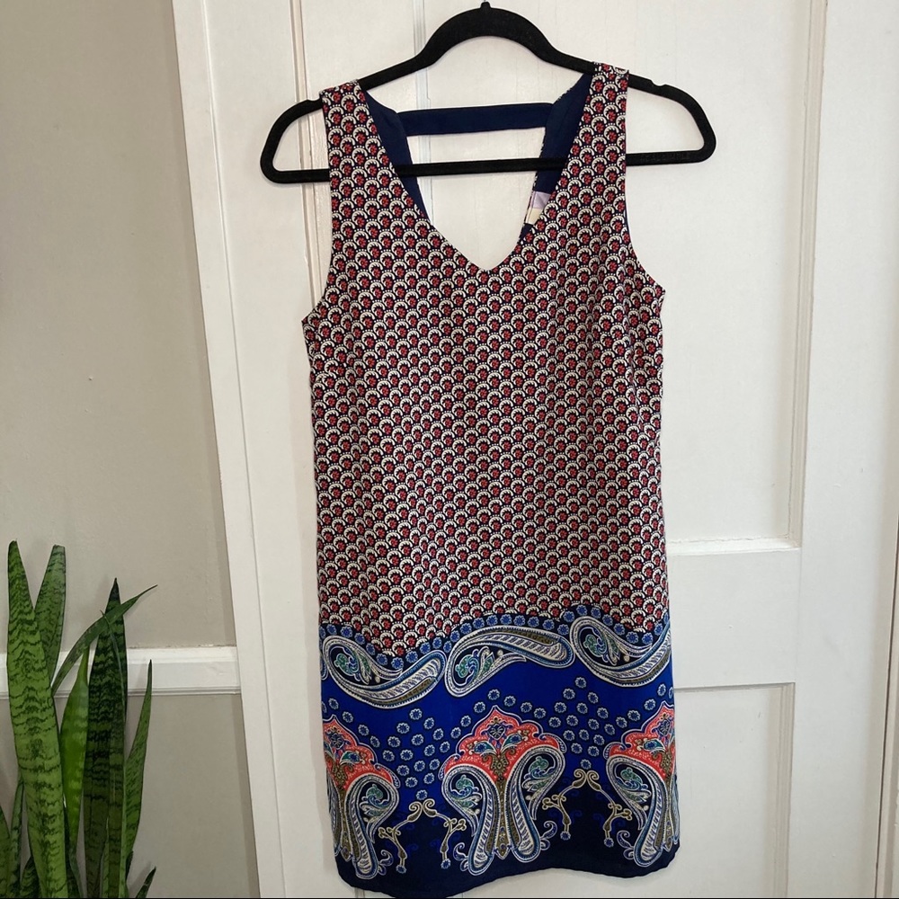 ALYA sleeveless patterned dress